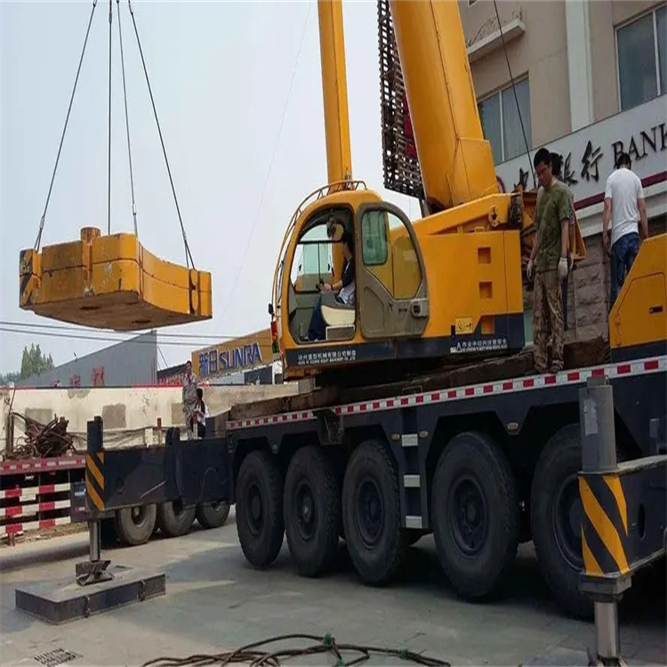 淮南当地吊车出租|机器吊装|75吨|工厂搬迁服务